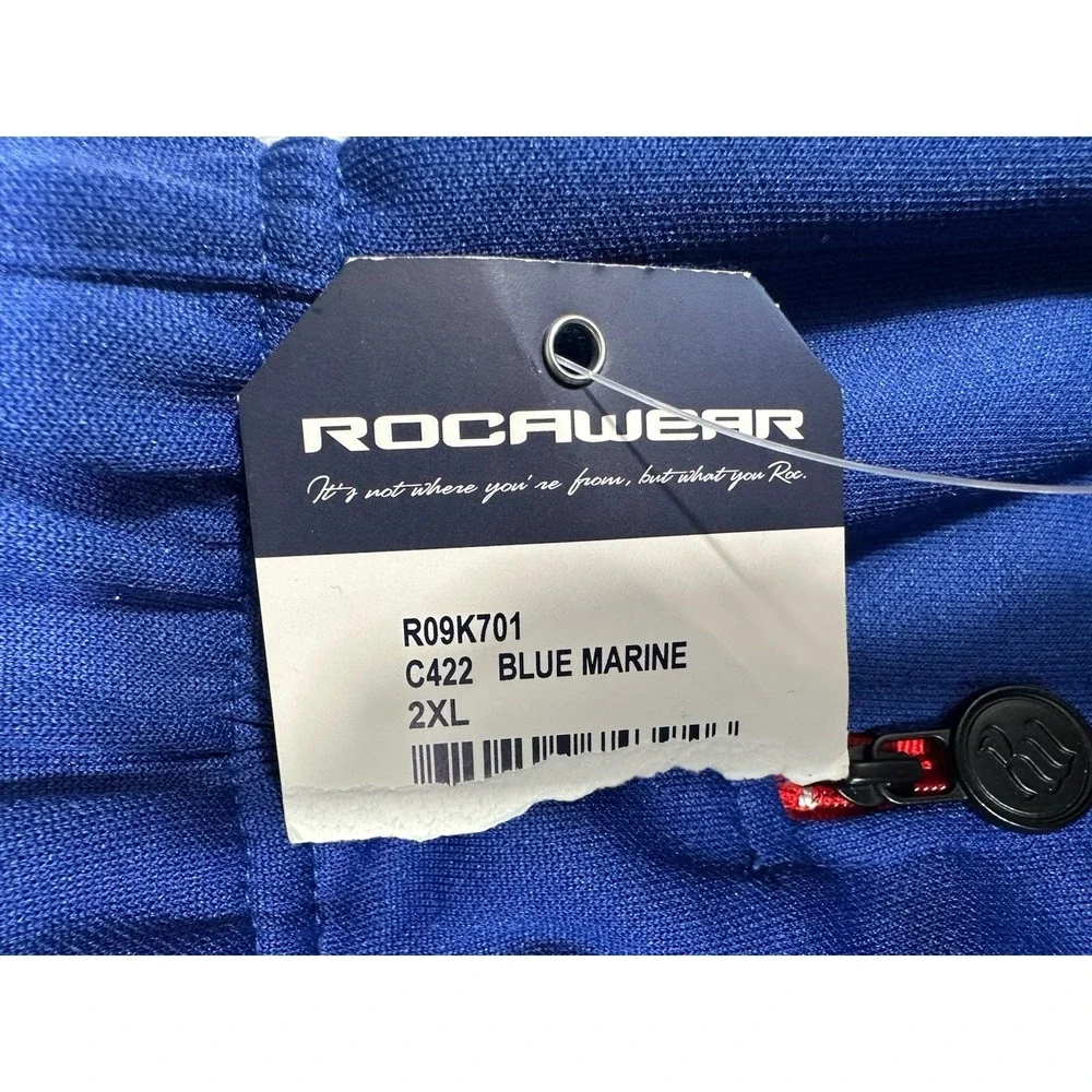 Rocawear Pants Mens 2XL Marine Blue Wide Leg Pull On Streetwear Hip Hop